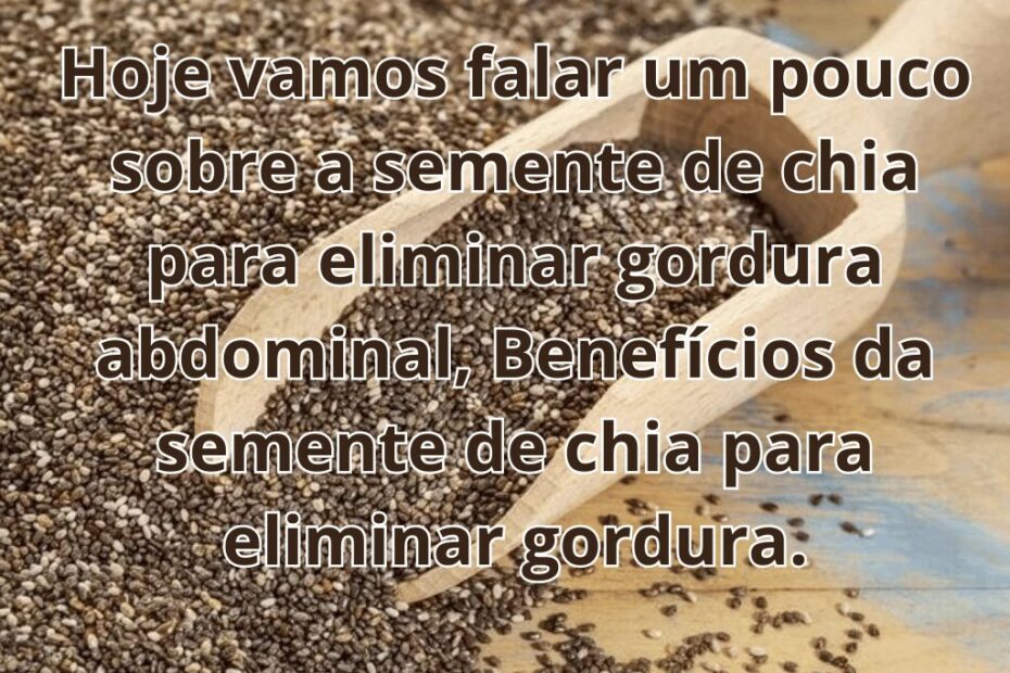 Semente de Chia para Eliminar Gordura Abdominal